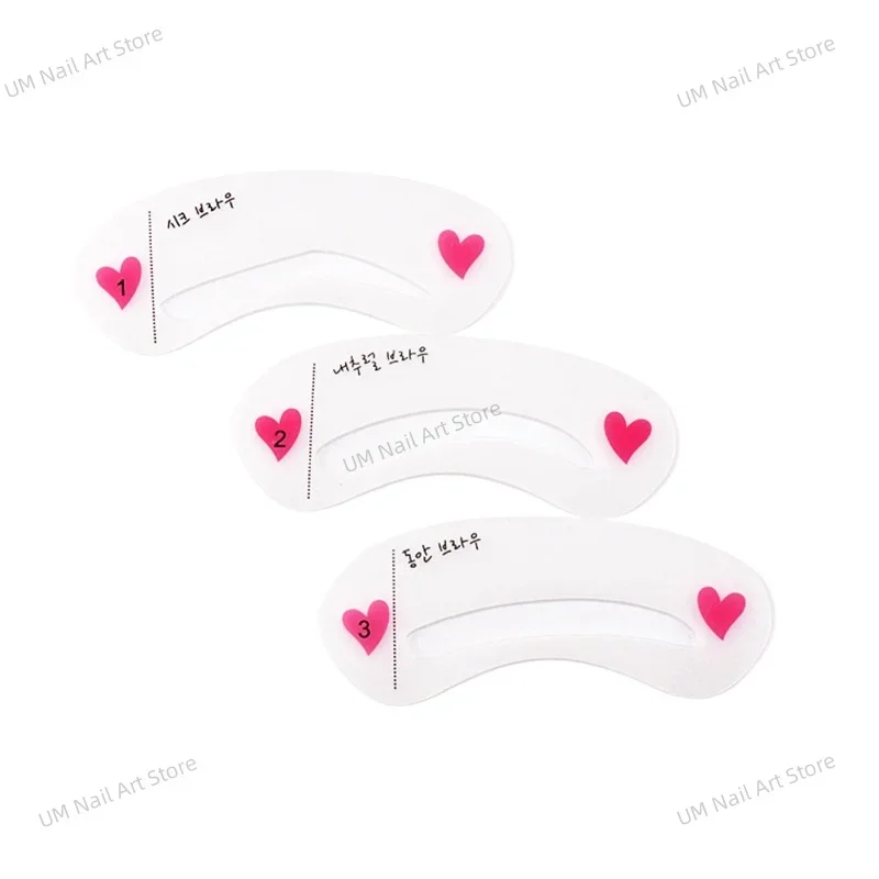 Reusable Eyebrow Stencil แต่งหน้าความงาม Brow Stamp แม่แบบคิ้วรูปร่างชุด Eye Brow แต่งหน้าเครื่องมือ