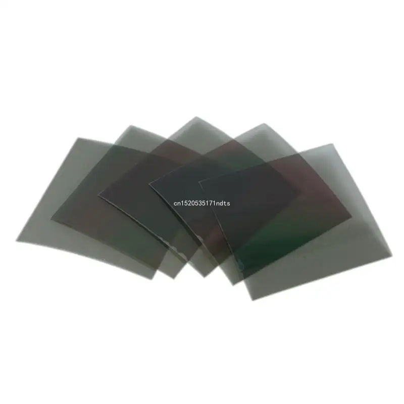 2Pieces/set 10x10cm 90 Degree Adhesive Linear Polarized Film Sheet LCD Polarizer Filters LCD Polarizing Film Sheet