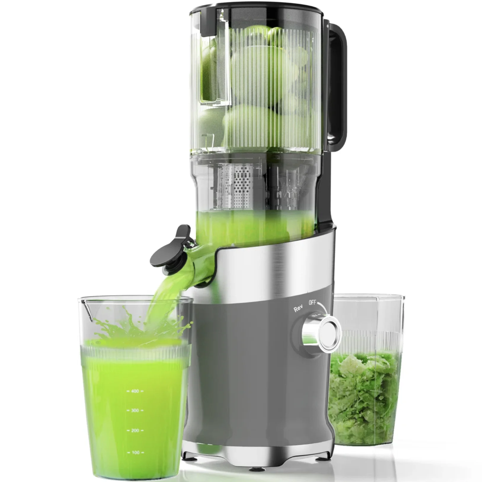 126mm Wide Mouth Slow Masticating Juicer Fruit Cold Press Extractor Factory Direct Price