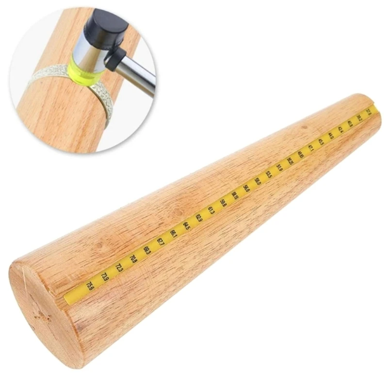 

Fast Reach Bracelet Mandrel Round Wooden Bracelet Bracelet Sizer Measuring Tool for Jewelry Bracelet Making Easy to Use