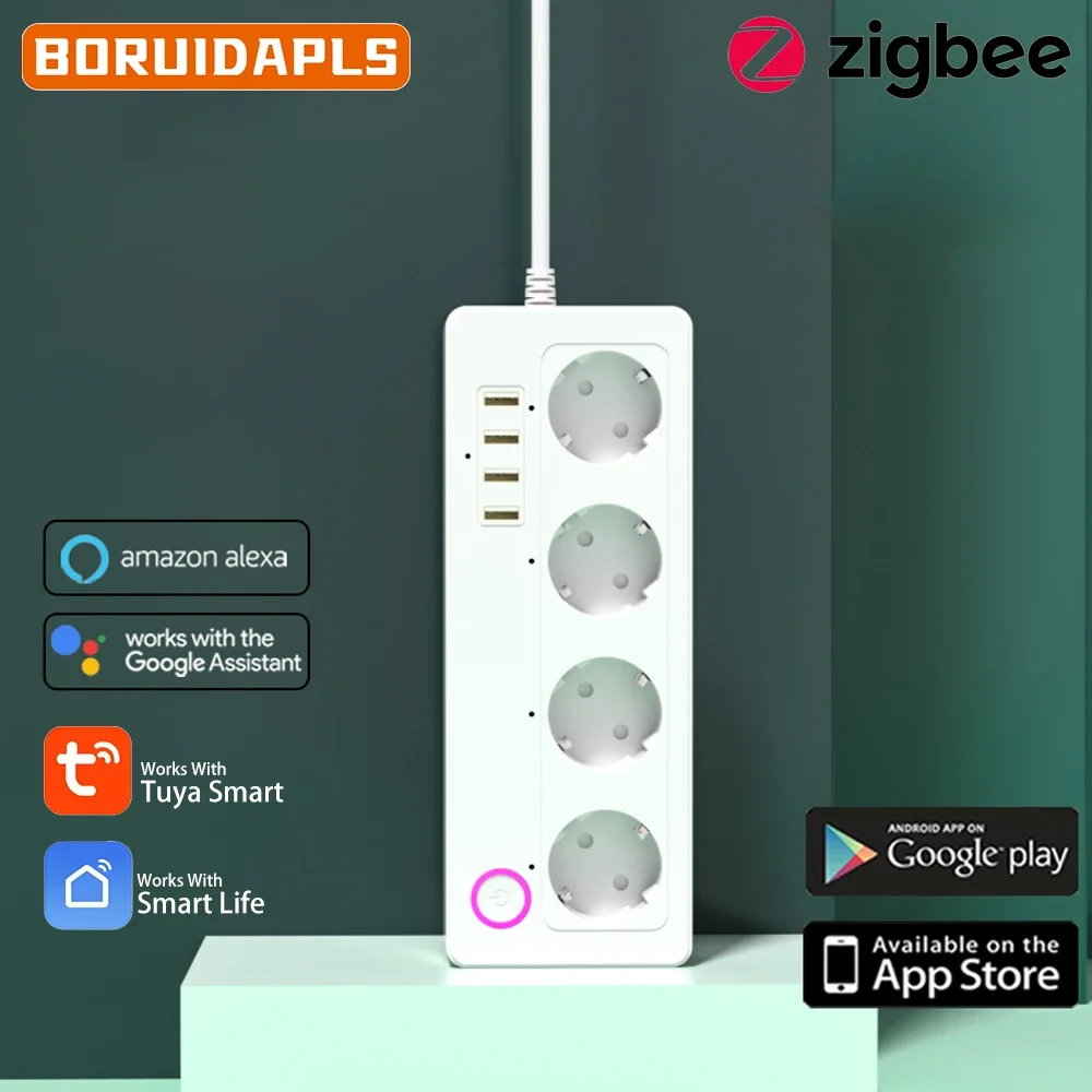 boruidapls-eu-kr-zigbee-smart-power-strip-google-alexa-socket-timer-voice-remote-independent-control-4ac-4usb-multi-port-outlet