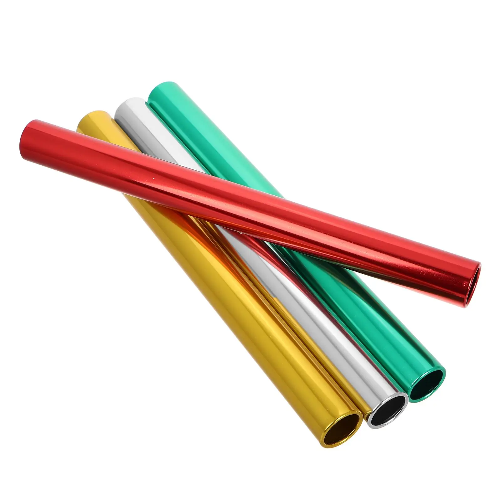4pcs Lightweight Aluminum Alloy Relay For Field Races Lightweight Relay Sticks Race Tool School Race Sticks