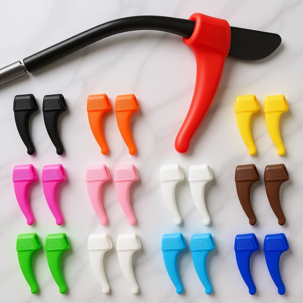 

Non slip Ear Hook Silicone Eyeglass Holder Round Cool Tightener For Sports Travel Climbing Reading Glasses Anti Slip