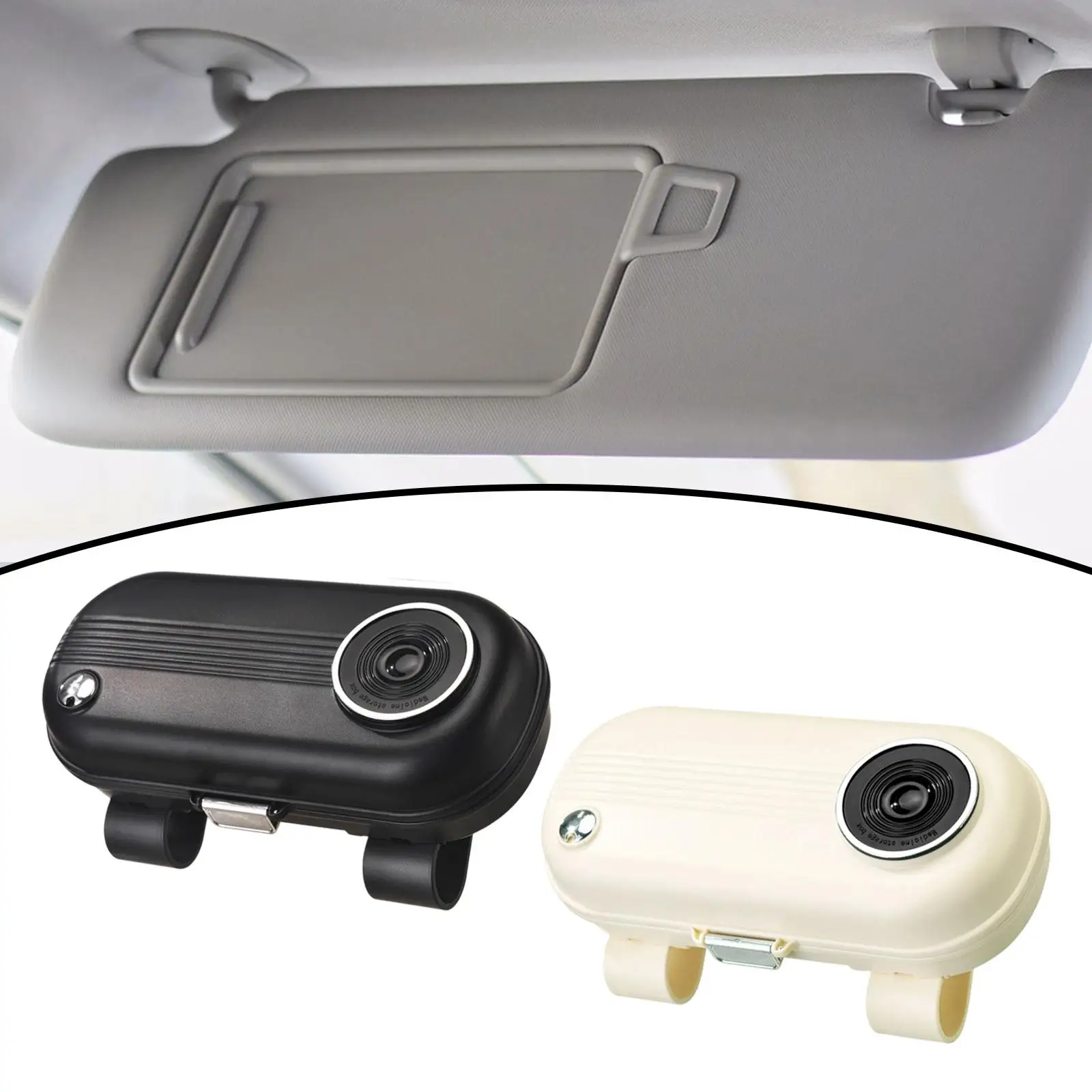 

Car Sun Visor Sunglasses Holder Ticket Card Clip Eyeglass Holder Organizer