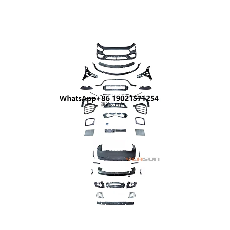 Kit Bodi Penuh Kualitas Tinggi Gaya GT untuk Body Kit Seri Hitam Amg Gt 2018 2019 2020