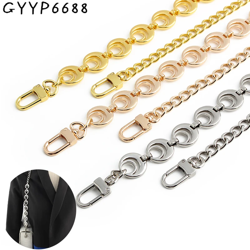 2/5/10PCS 65CM Moon Shape Metal Aluminum Bag Chains For Hand-Woven Shoulder Bags Purse Handbags Strap DIY Detachable Accessories