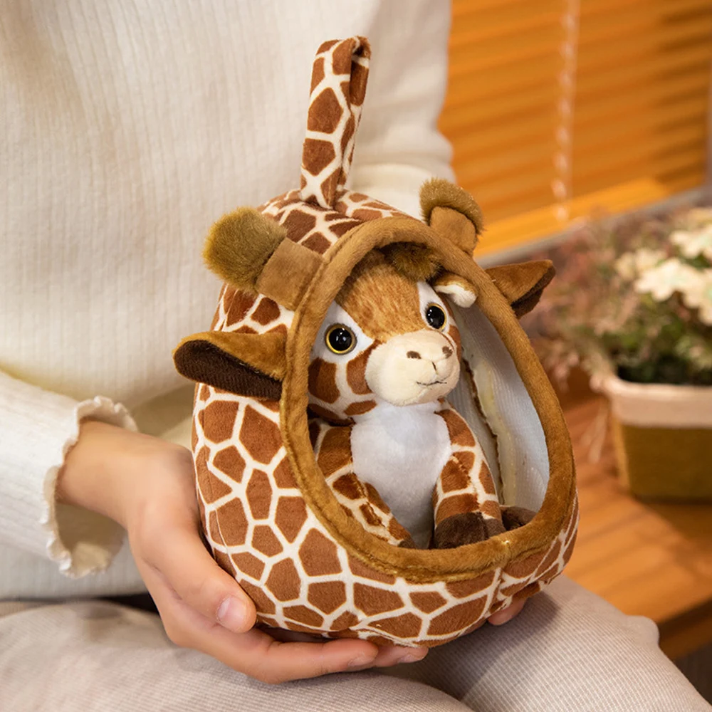 

Lifelike Tiger Deer Cheetah Giraffe Lion House Plush Toys Stuffed Leopard Nest Kawaii Dolls Home Decor Xmas Gifts