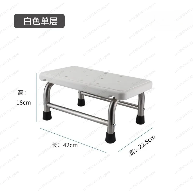 

Stainless steel ABS board tread step tread step hospital ladder thickened non-slip stool