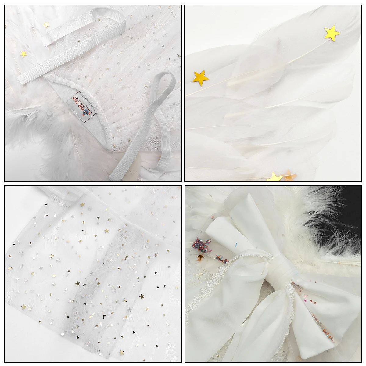 

Children White Medium Size Photo Props Gauze Dress Girls Performance Skirt Stage Costume Comfortable