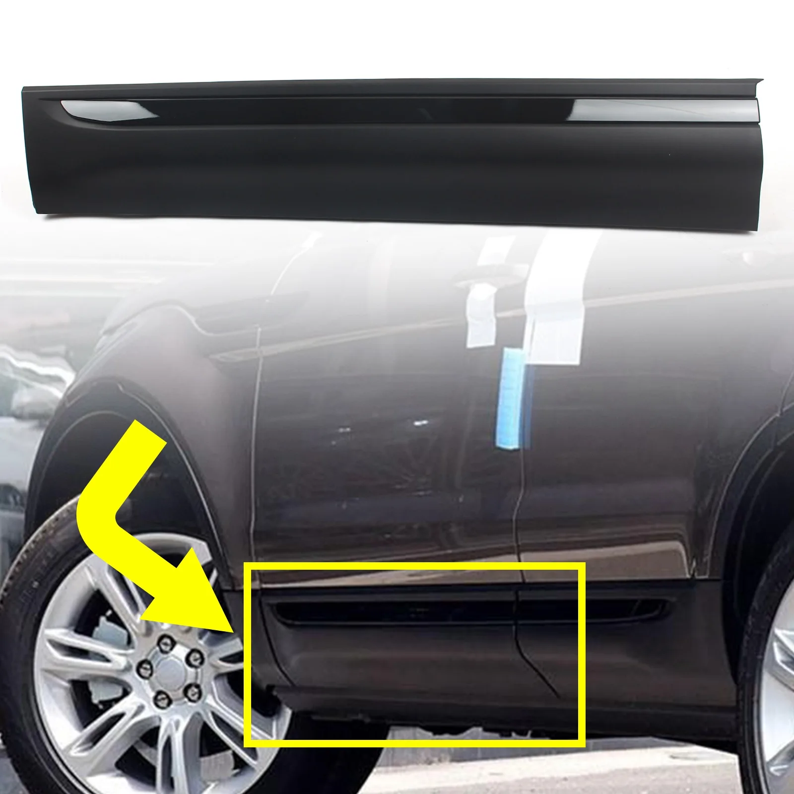 Car Accessories Front Left Door Exterior Panel Trim Auto Replacement Parts For Land Rover Range Rover Evoque 2012-2019 Off Road