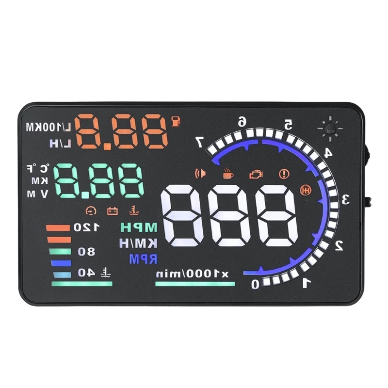 Speedometer Overspeed Alarm Mileage Information Head Up Display Speed Projector