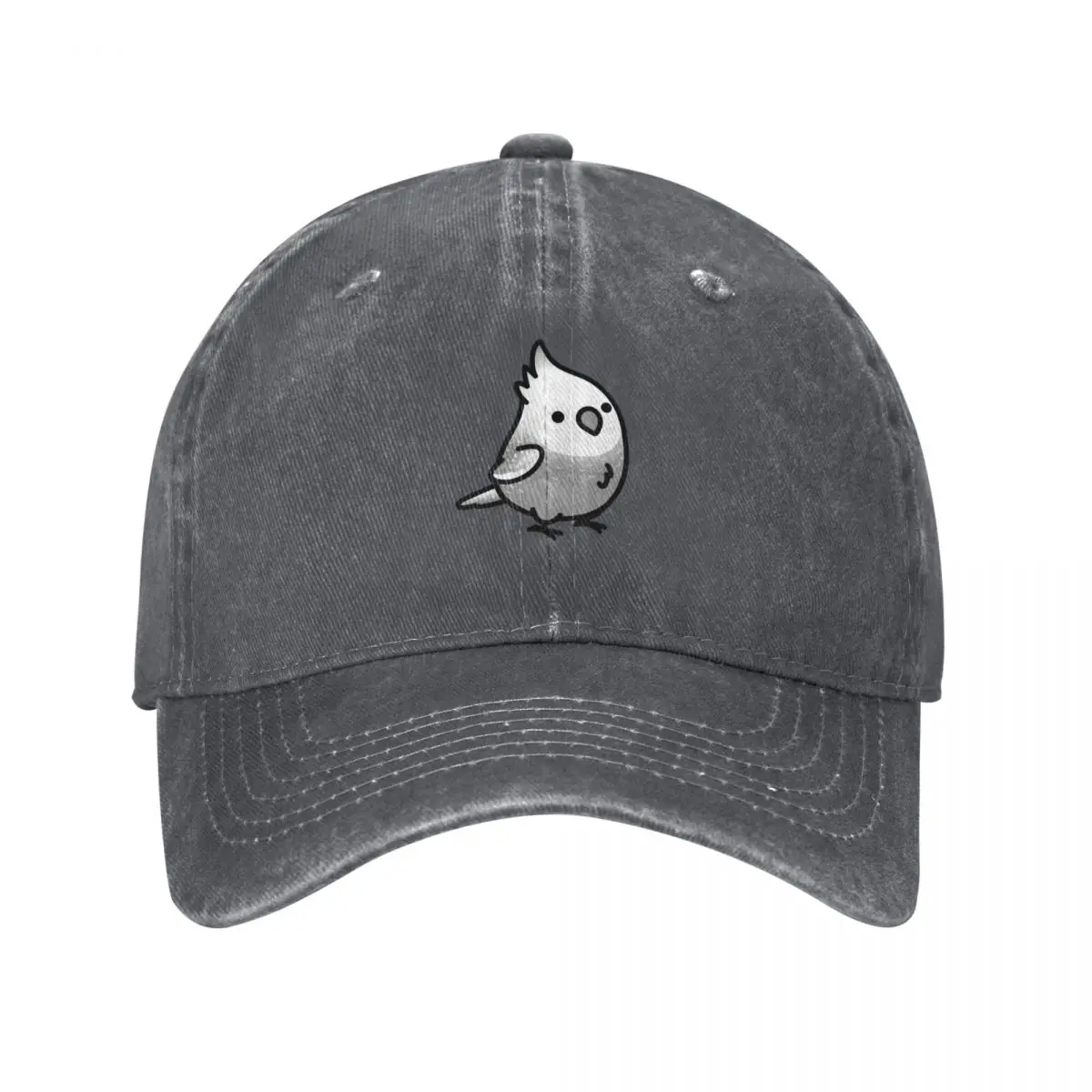 Chubby White-faced Pearl Cockatiel Baseball Cap Horse Hat birthday Men's Women's