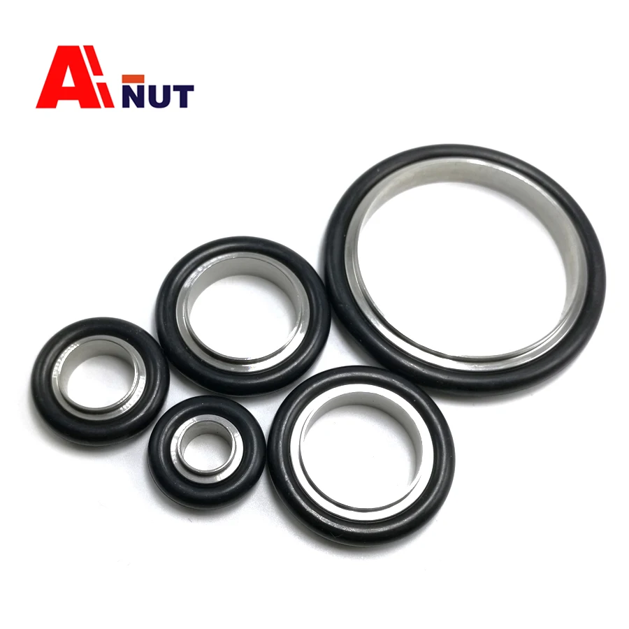 KF16 KF25 KF40 KF50 Rubber Ring Aluminum Bracket ,KF Vacuum Centering Ring With O’Ring, L003