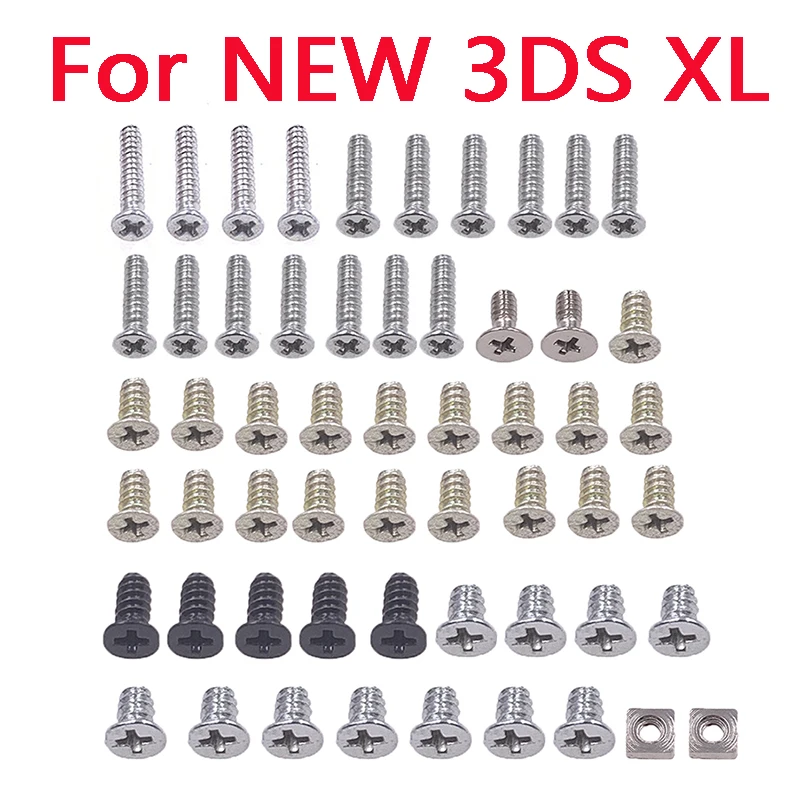 استبدال لنينتندو جديد 3DSLL XL فيليبس رئيس مسامير مجموعة ل 3DS XL LL لعبة وحدة التحكم قذيفة مجموعة كاملة المسمار