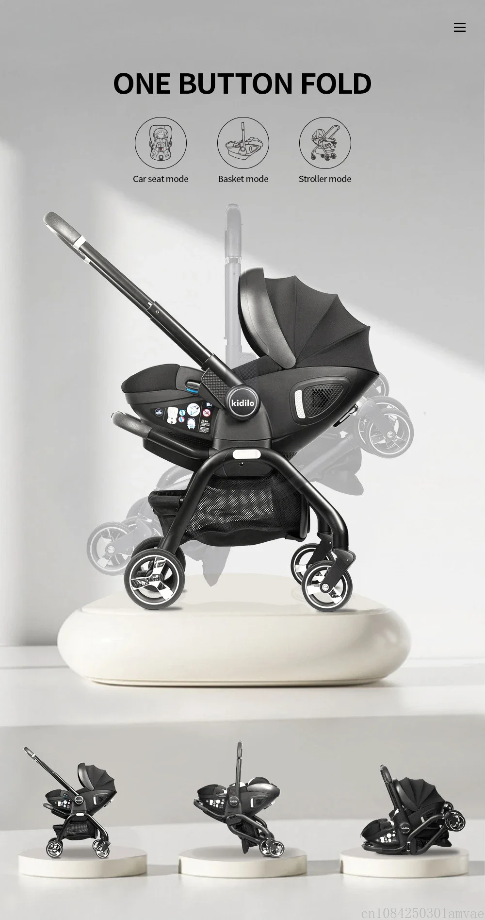 NEUE Baby Kinderwagen 3in1 Neugeborenen Tragbare Kind Auto Sitz Luxus Baby Kinderwagen multifunktionale Baby Wagen zwei-weg EU lager – Detail 8