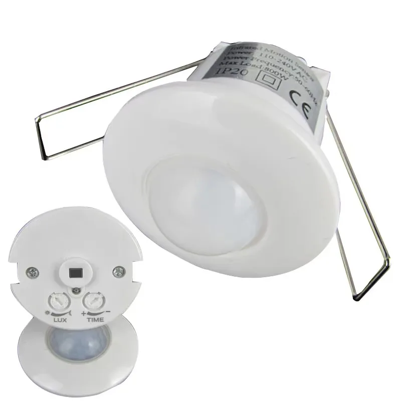 DC12V-24V Mini Recessed PIR Ceiling Occupancy Motion Sensor Detector Switch with Dry Contact Output