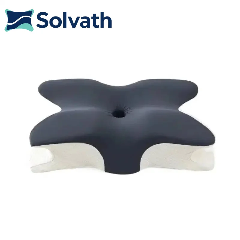 Solvath Butterfly Concave Memory Foam Pillow Slow Rebound Ergonomic Cervical Neck Rest Support Sleeping Bedding Pillow