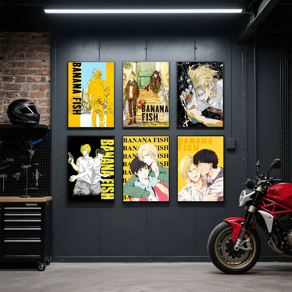 Póster artístico de Anime B-BANANA F-FISH, decoración del hogar estilo Anime, regalo Ideal, decoración perfecta para habitación