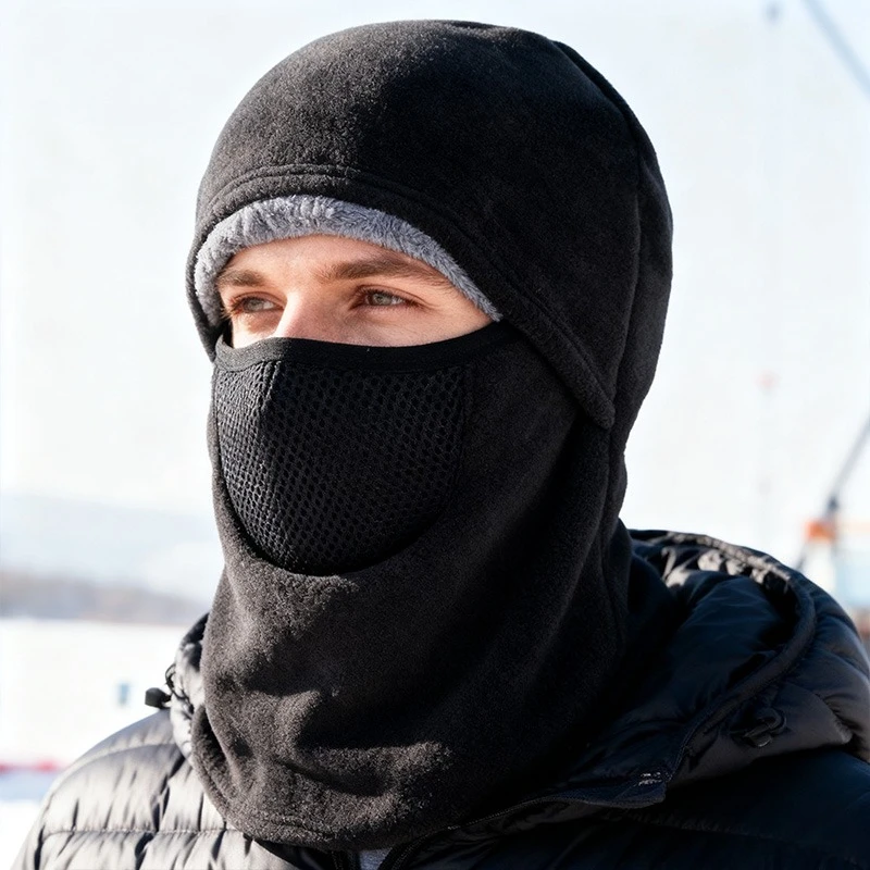 Men & Women Winter Windproof Balaclava Mask Polar-fleece Thermal Breathable Full Face Cover for Ski Motorcycle Cycling