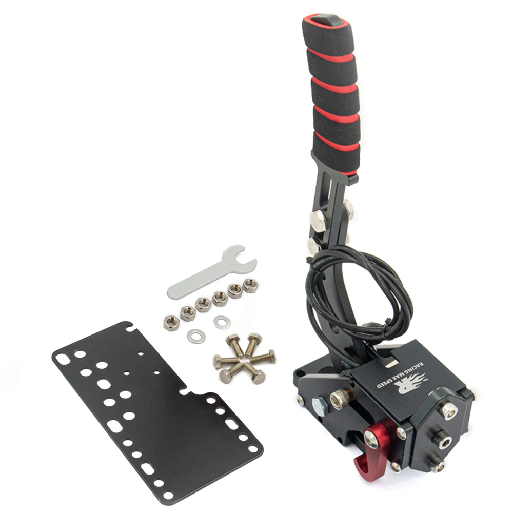 16Bit PC USB Handbrake Suit G25/G27/G29 T500 Steel & Aluminum Adjustable For SIM Auto Racing Games PC Windows DIRT RALLY