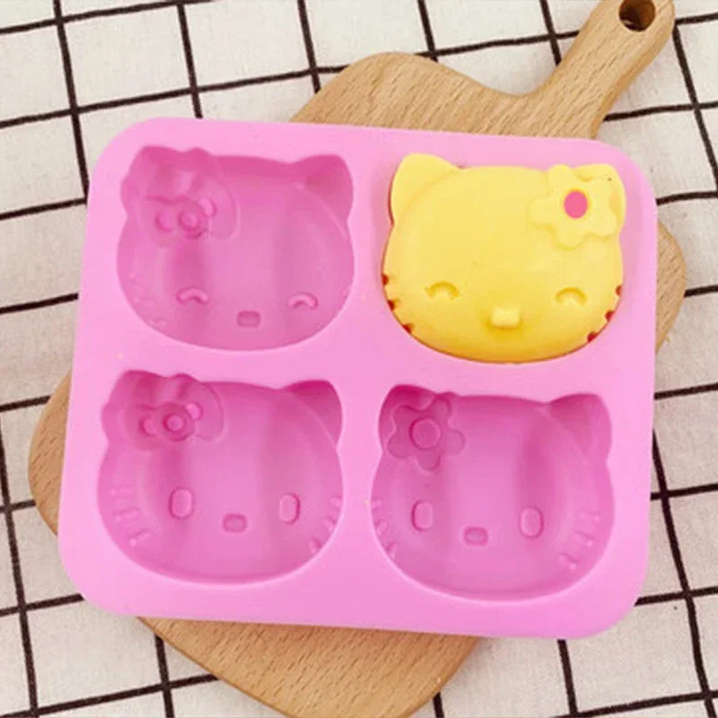 Kawaii Sanrio Hello Kitty DIY Cookie Chocolate Baking Tool Cartoon My Melody Kuromi Ice Cube Mold Kitchen Supplies Accessories