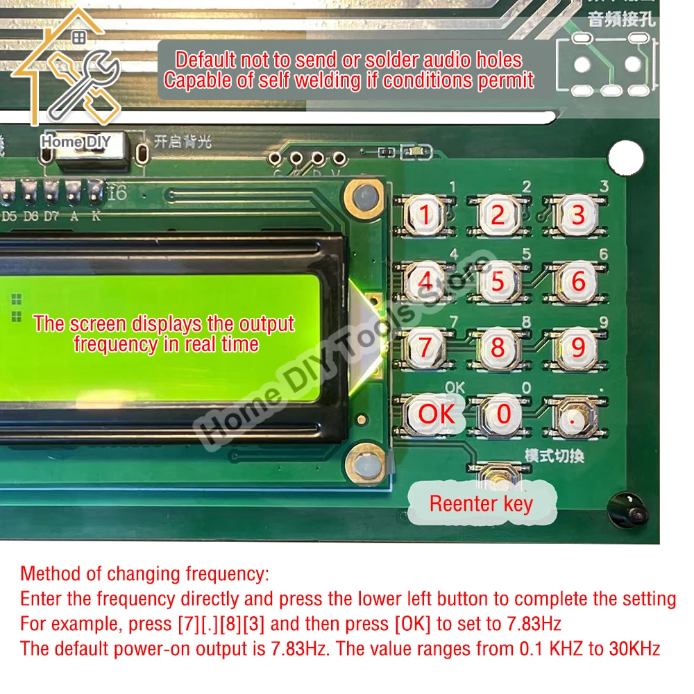 Imagem -03 - Gerador de Ressonância de Ondas Schumann Ajustável Gerador de Pulso de Ultra-baixa Frequência Ressonador de Áudio Interface Usb 0.01hz300000hz
