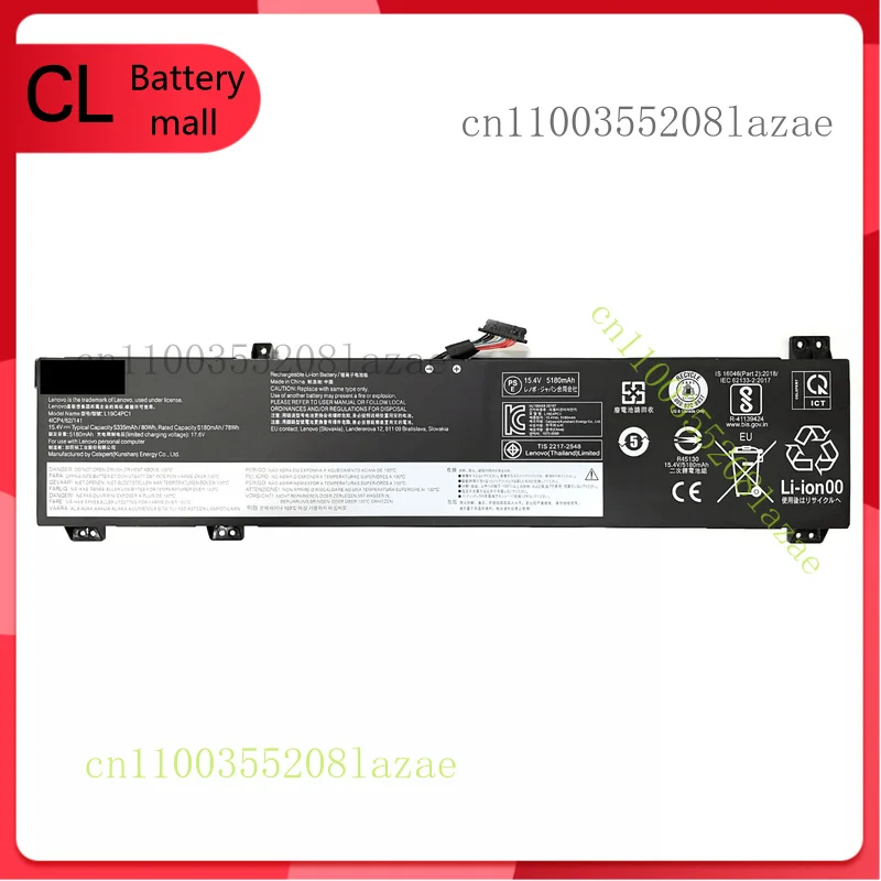 

New L19C4PC1 L19M4PC0 80Wh Battery For Legion 5P-15IMH05 Legion 5-15IMH05