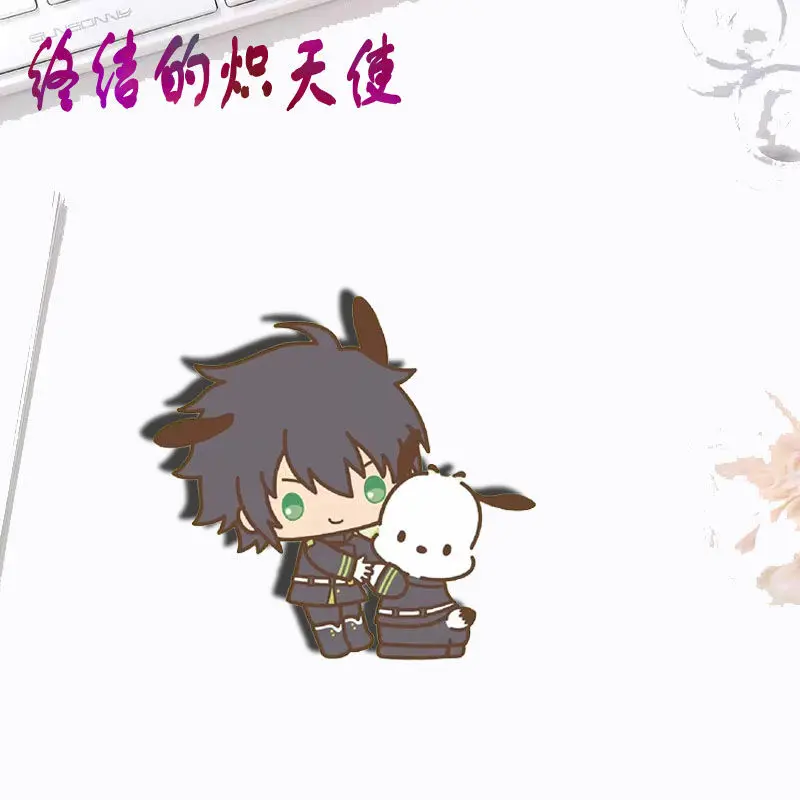 سيراف النهاية هياكويا بروش تأثيري ، ميكايلا فريد وشارة حمام ، دبابيس كرتون أنيمي ، زخرفة تصنعها بنفسك ، حقيبة ظهر ، ملابس ، هدايا