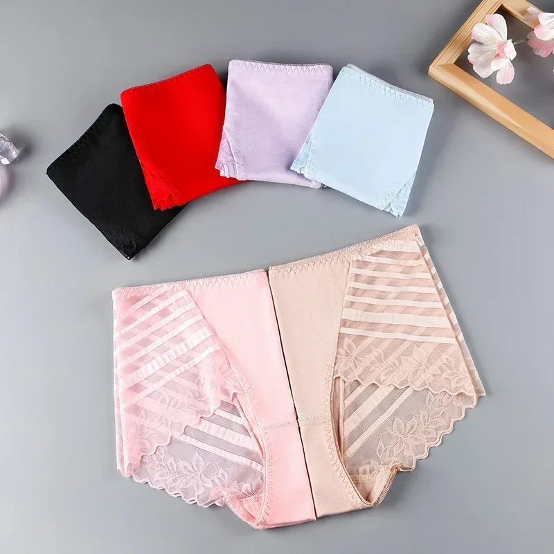 Sexy Spitze Nahtlose Hohl Frauen Unterwäsche Transparent Weiche Atmungs Mittleren Taille Weibliche Höschen Hohe Elastizität Dünne Breifs