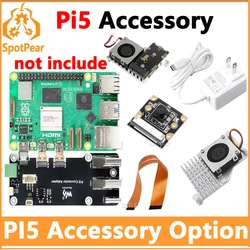 Raspberry Pi5 Model Accessory Argon ONE PI 5 PCIE Expansion Module PD Power Supply Active Cooler Fan Heatsink Option