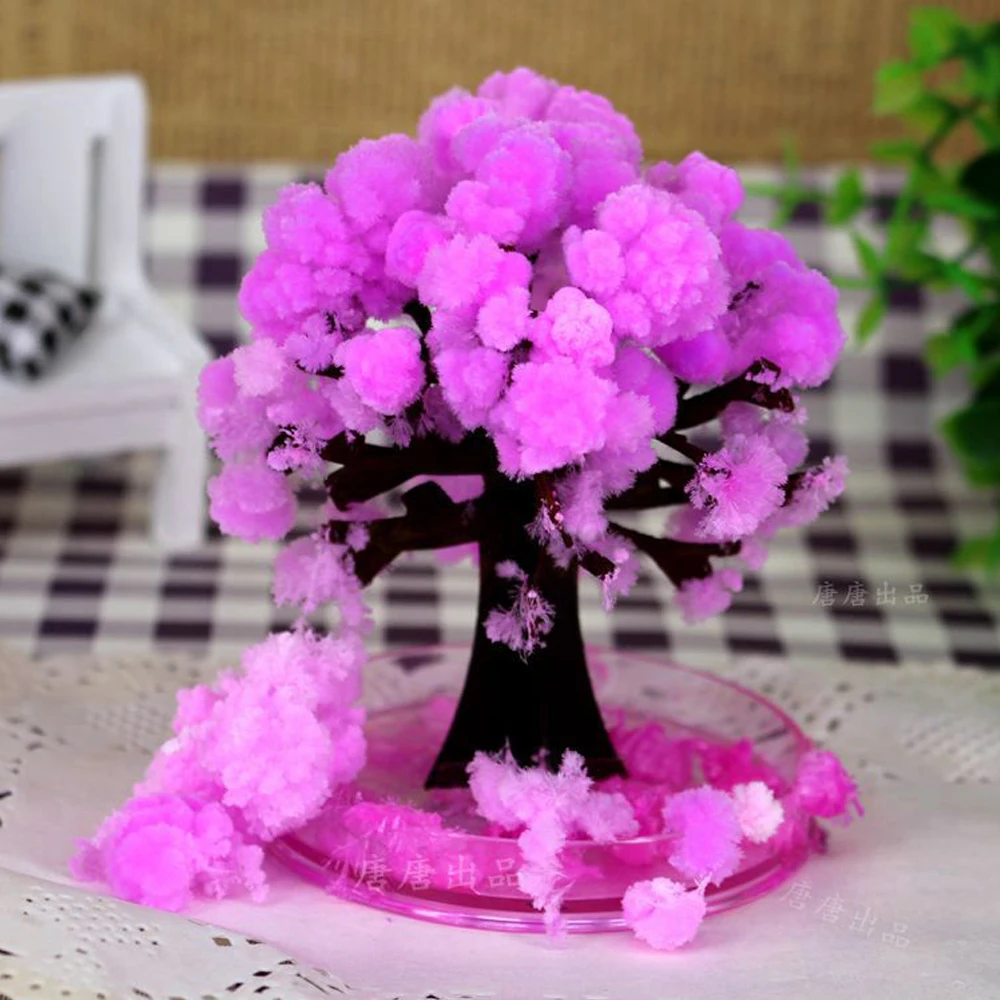 

1 PCS Desktop Cherry Blossom Cool Japan!ThumbsUp!Magic Japanese Sakura Tree-Brand Made in Japan Paper Trees Physics Science Toys