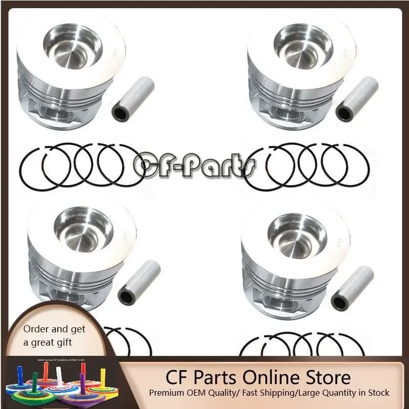 

New 4 Sets STD Piston Kit With Ring 13101-78300-71 Fit For Nissan 1Z Engine 96MM