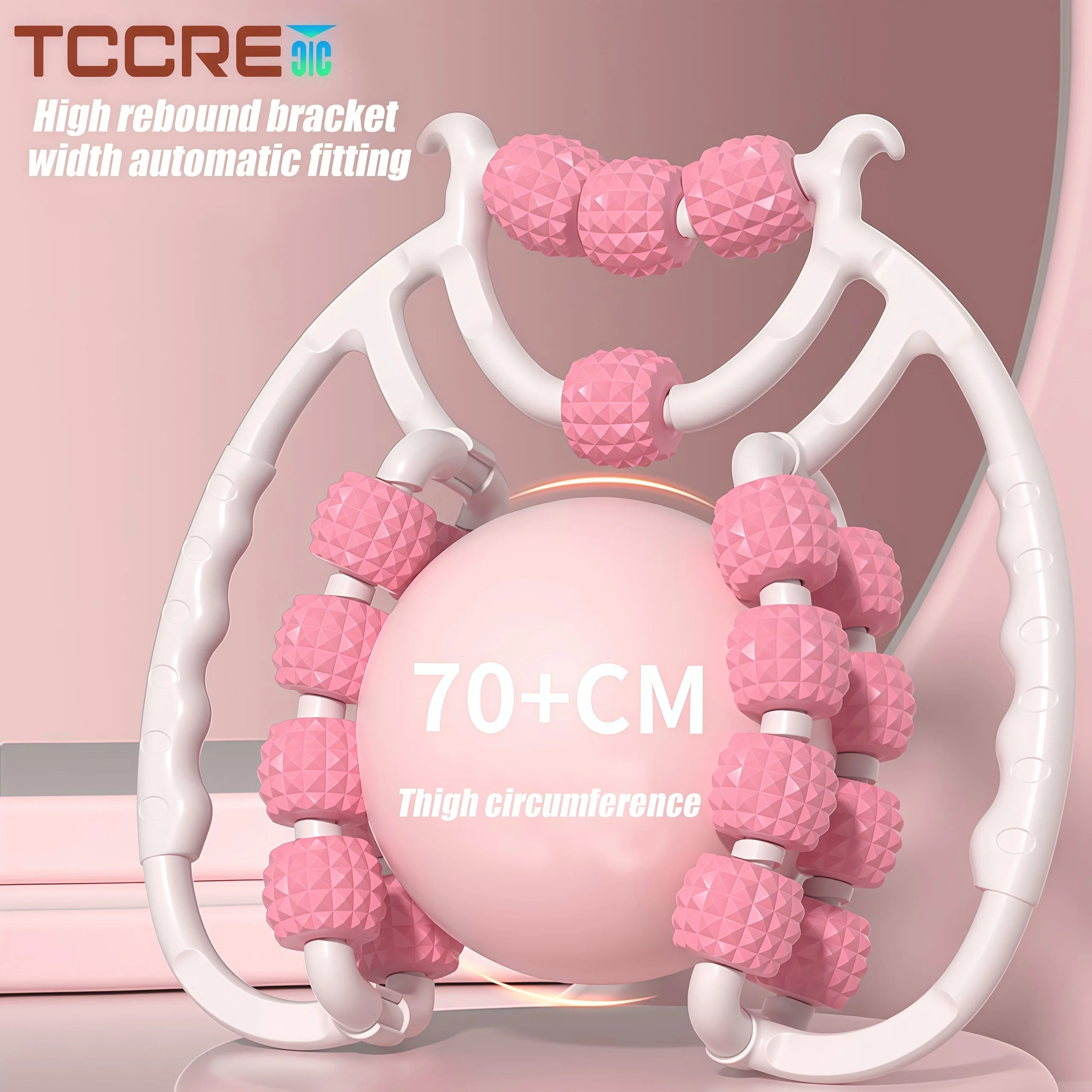Circular Leg Clamps-360 Degree 20 Wheels Muscle Roller Massager Muscle Roller Neck Arm Leg Muscle Relax Massager Sports Yoga