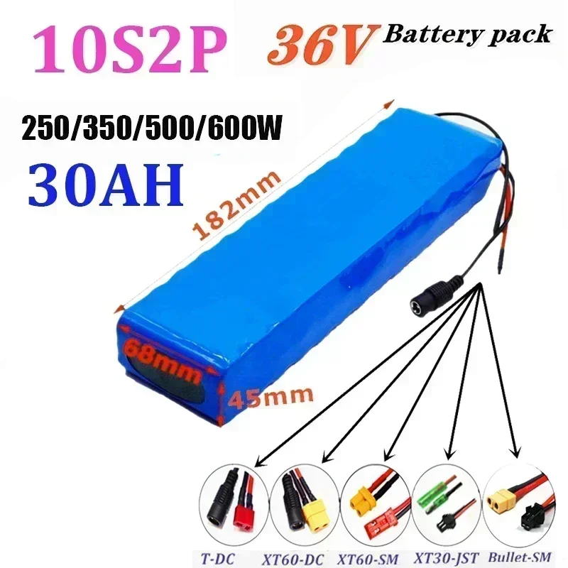 

2025 NEW2024 36V 30Ah 10S2P Battery ebike battery pack 18650 Li-Ion Battery 500W High Power and Capacity 42V Motorcycle Scooter