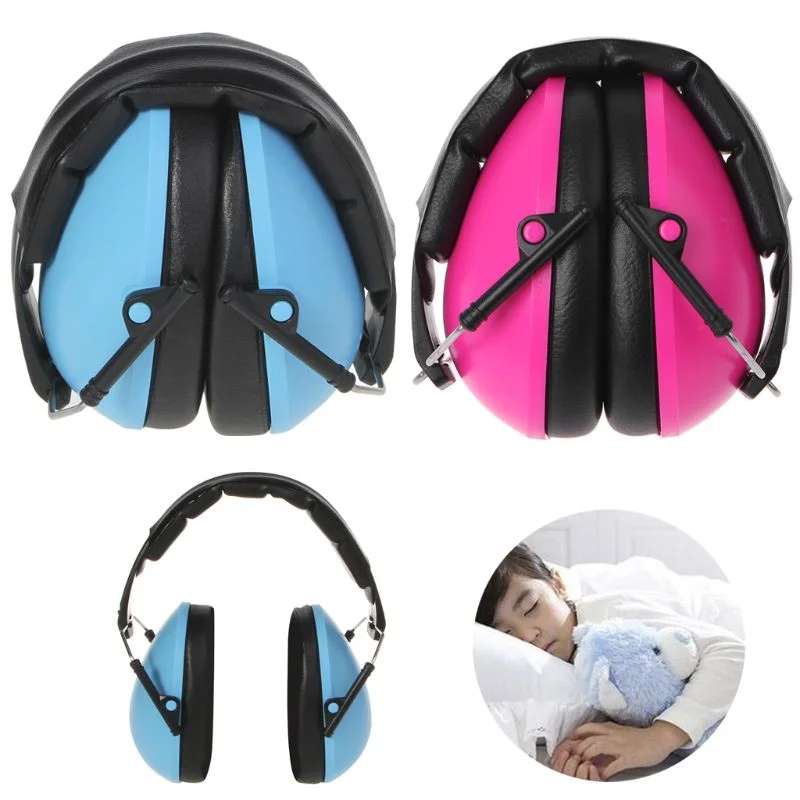 Hearing Protection Noise Cancelling Muffs Foldable Kids Ear Defender Sleeping Soundproof Earmuffs Baby Ear Protector Cover