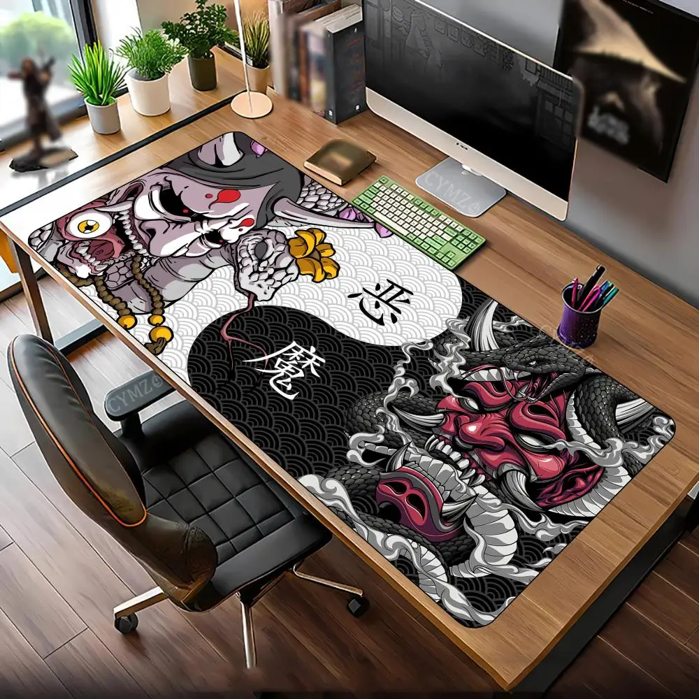 

Фэнтезийная эстетика японских демонов Коврик для мыши Настольный коврик Игровые коврики противоскользящие Прочные настольные аксессуары Коврики для клавиатуры и рабочего стола