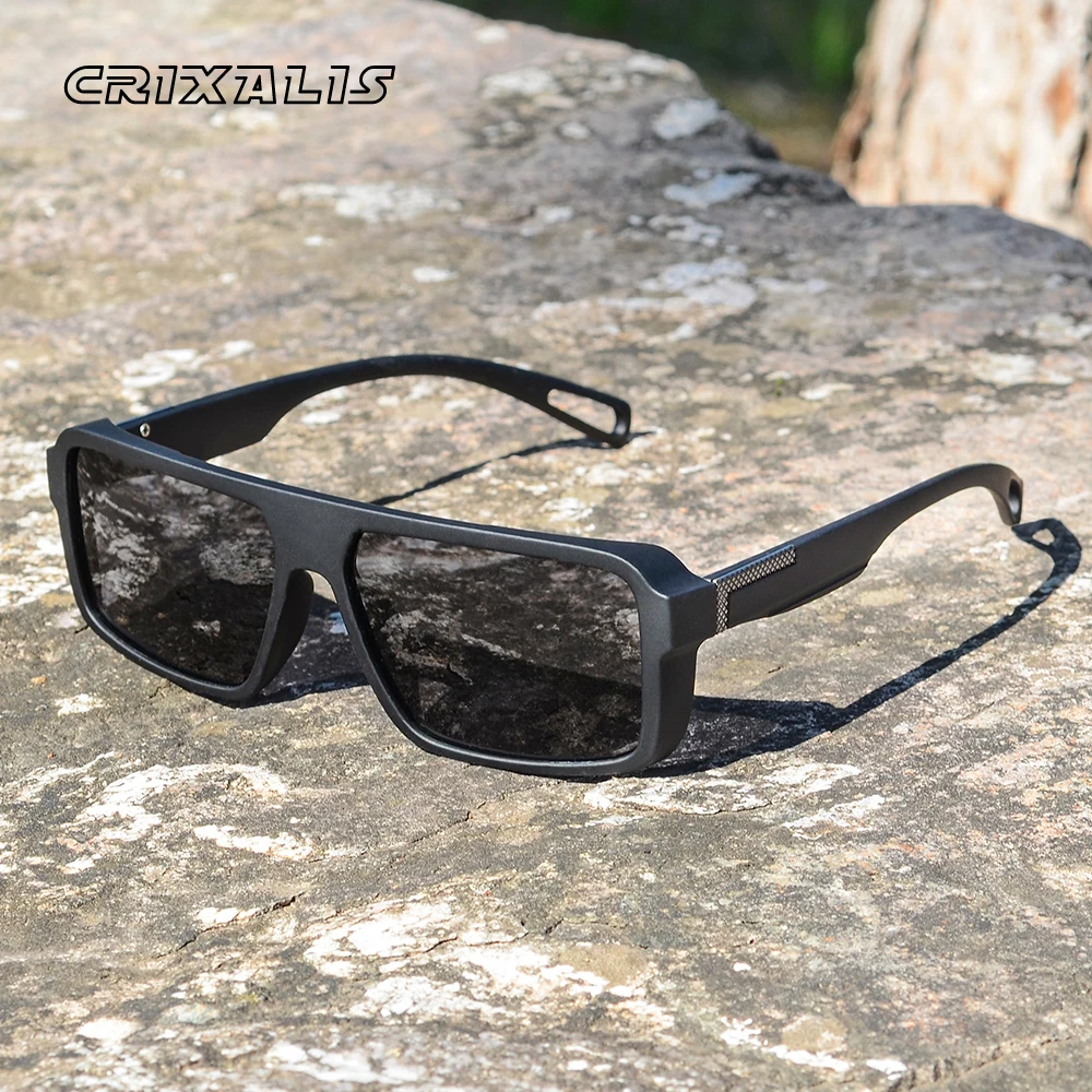 Okulary przeciwsłoneczne CRIXALIS Classics Square Polarized dla kobiet i mężczyzn, modne gogle w stylu vintage, sportowe okulary do jazdy samochodem, wędkowania, z ochroną UV.