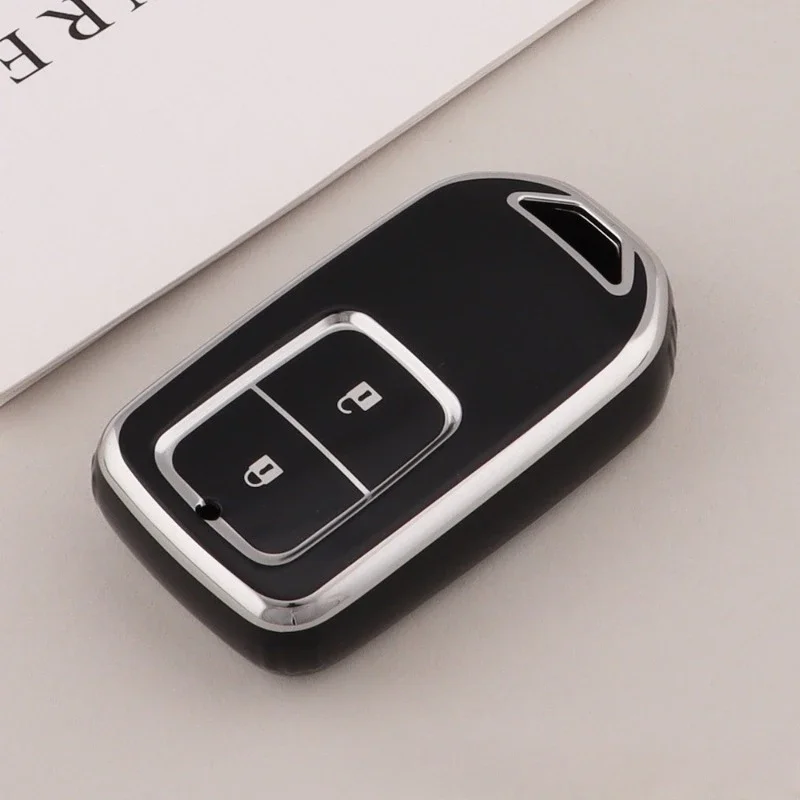 2 pulsanti Keyless Smart Tpu Car Key Case Cover Fob per Honda Fit 2014 2015 2016 2017 2018 City Crider Jazz Shuttle GP7 GP8 Vezel