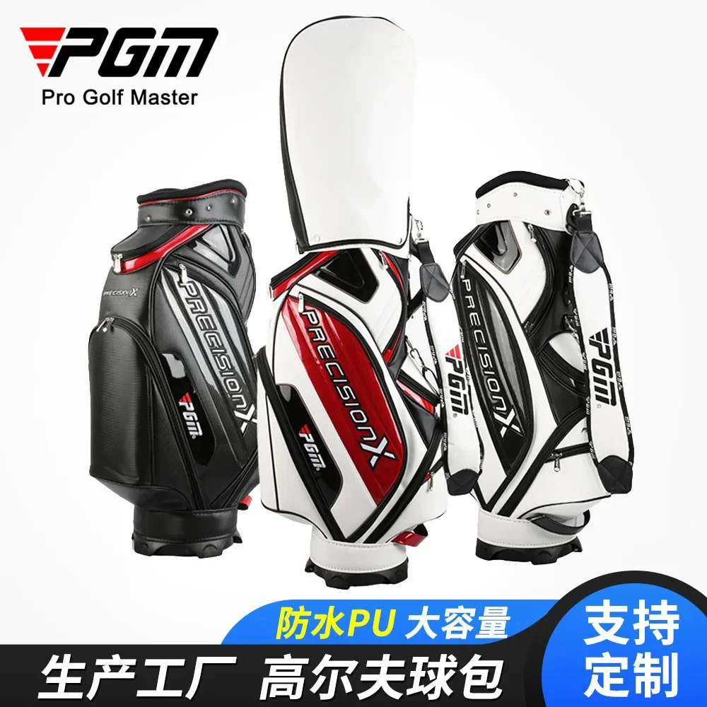 PGM Caddy Pencil Club Bag Authentic Package Standard Bag Men Sports Golf Cart Bag Professional Staff Snake Lines Waterproof