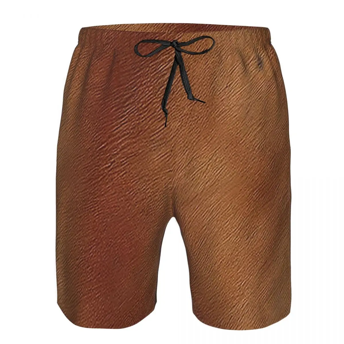 Brown Cowhide Cow Skin Print Trunks Beach Board Shorts Casual Quick Dry Swim Summer Men Pants