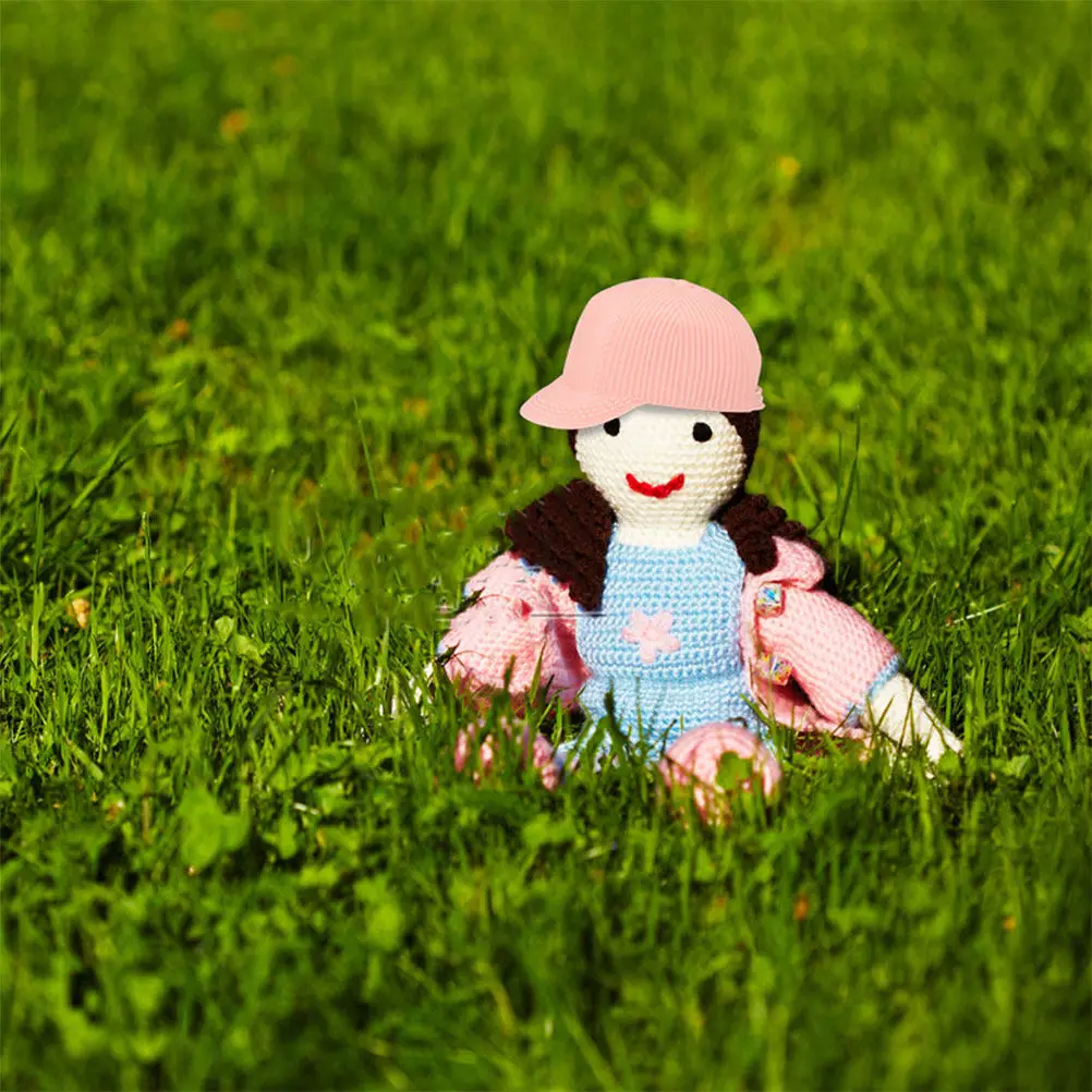 6Pcs Mini Peaked Caps Small Hat Accessories for Mini Houses Succulent Pots Photography Prop Creative Micro Landscape Decoration