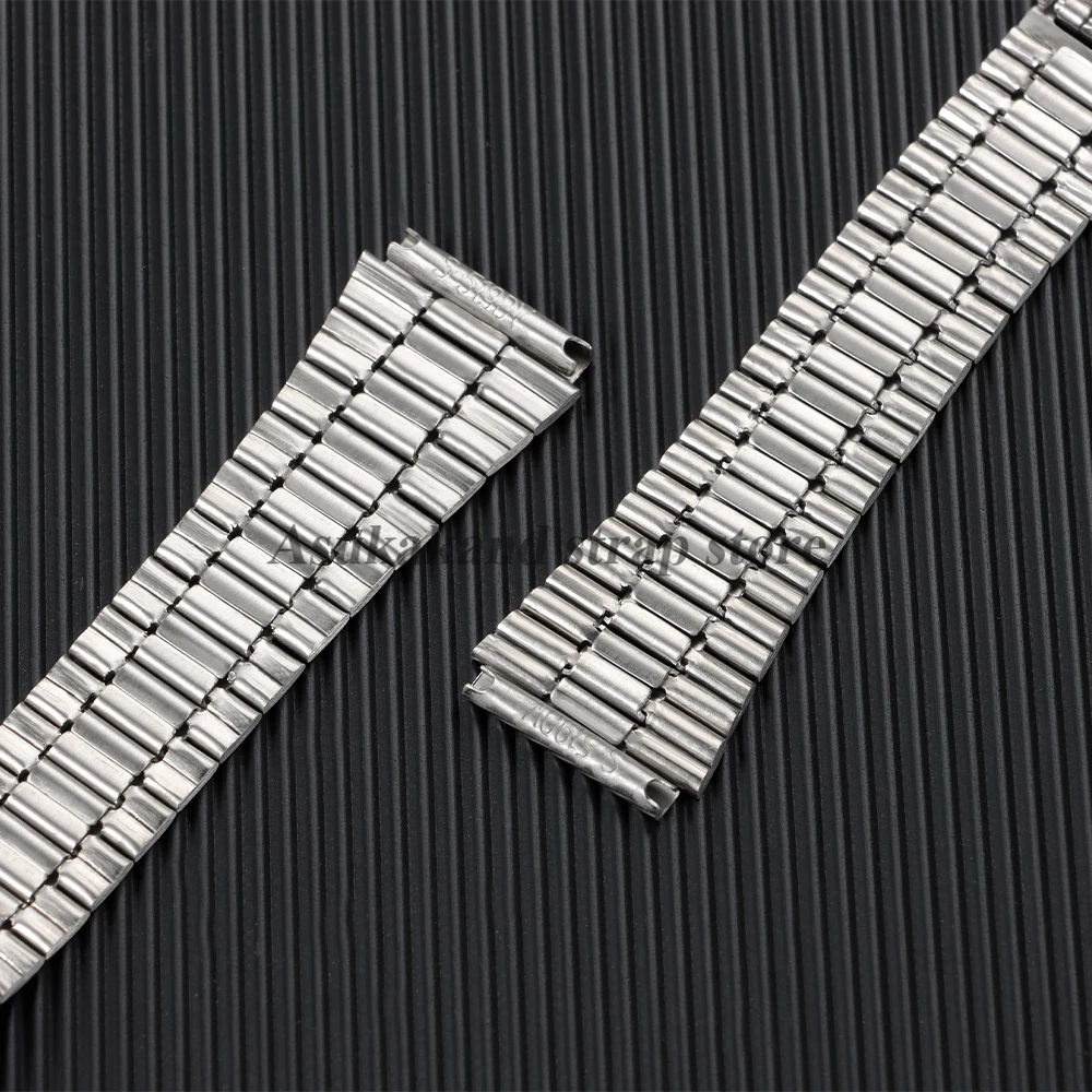 Correa de reloj de acero inoxidable de 18mm para Casio F84 F105/108/A158/168 AE1200/1300 SGW400 F91W AQ230 AE500W, pulsera de Metal para hombre