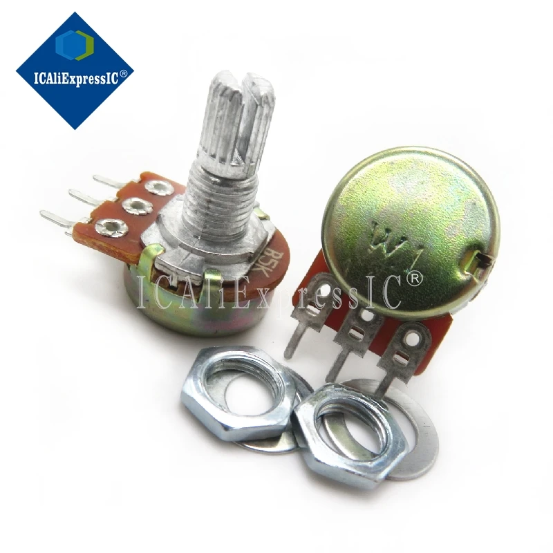5 шт./партия WH148 15 мм усилитель вала двойной стерео потенциометр B1K B2K B5K B10K B20K B50K B100K B500K 3Pin 1K 2K 5K 10K 50K 100K
