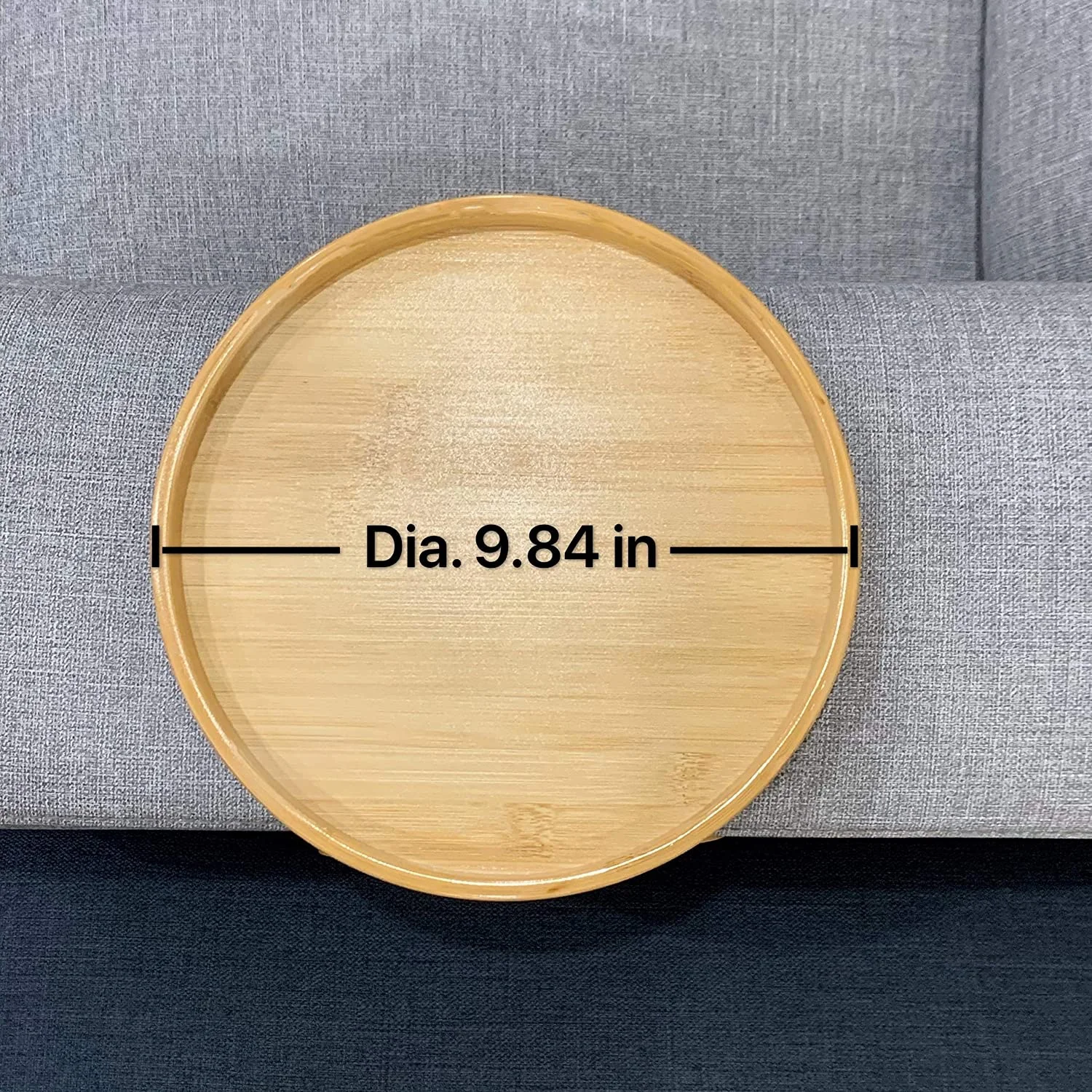 Bandeja para sofá, mesa, reposabrazos para sofá, bandeja con Clip, bandeja para sofá de madera Natural, práctica bandeja para aperitivos de TV para Control remoto, aperitivos de café