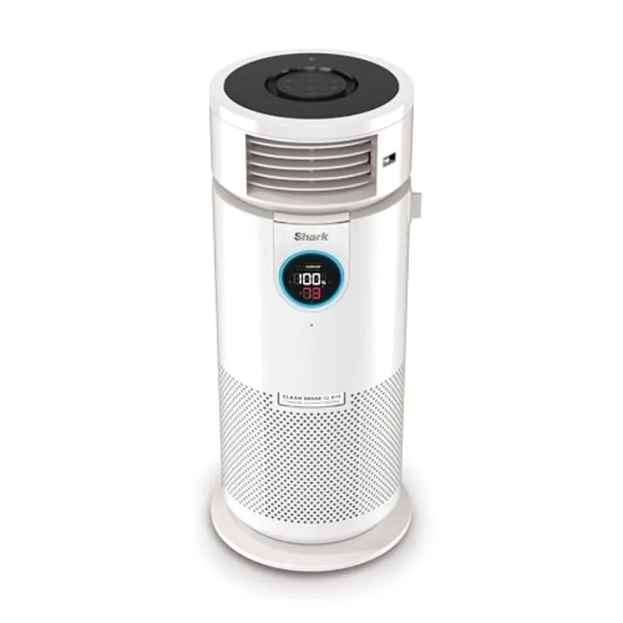 

3-in-1 Clean Sense Air Purifier, Heater Fan for home use, white plastic housing, HEPA filter captures 99.98 of dust, smoke and