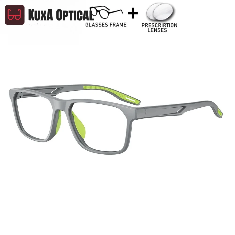 

KUXA Men Women Optical Glasses Sports Cycling With Myopia Prescription Lenses Eyeglasses TR90 Ocular UV Polarized Sunglasses Ou