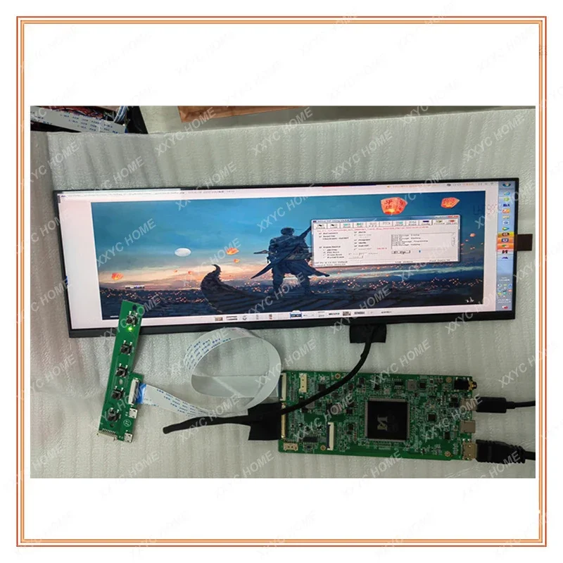 

12.6 inch NV126B5M-N41 1920*515 IPS LCD Touch Screen Compatible HDMI Board for Mall /Car Navigation Shelves Booking System