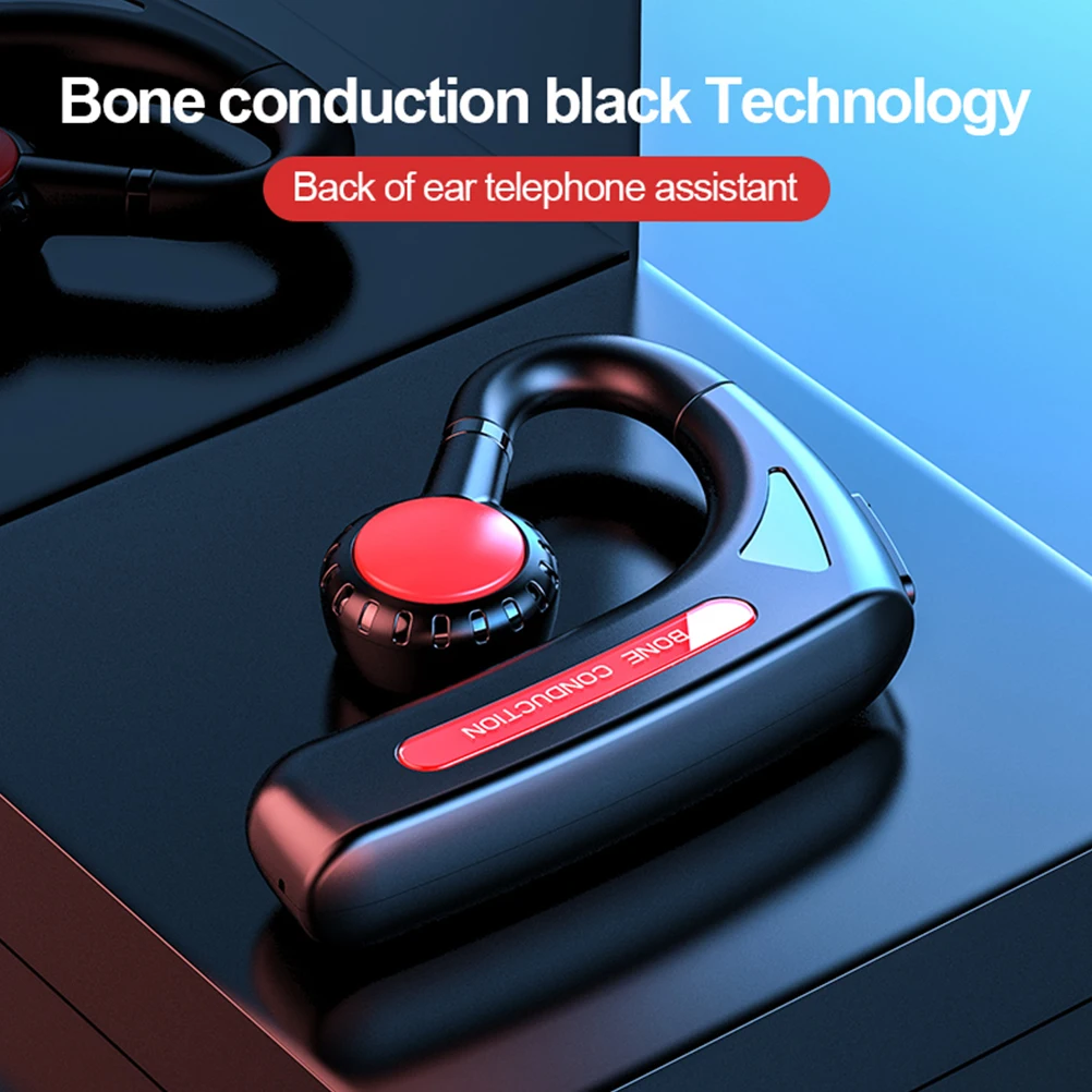 

Wireless Earbuds Bone Conduction Headphones Adjustable Ear Hooks Comfortable Surround Sound For Gaming Music Sports