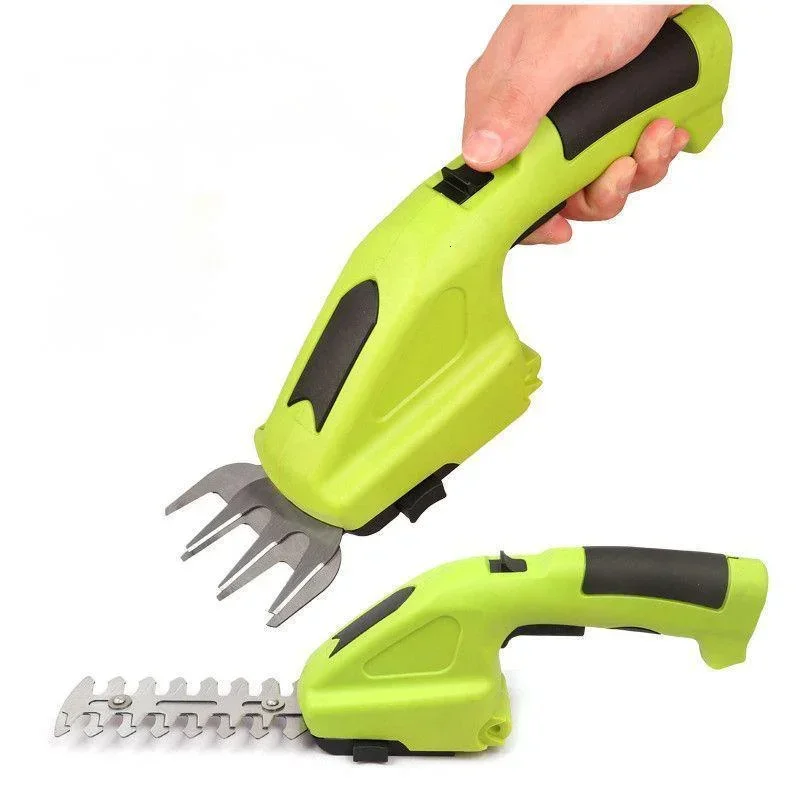 

3.6V Green Hedge Trimmer Scissors Electric Small Household Lawn Mower Lithium Battery Gardening Shears Charging Pruning Shears