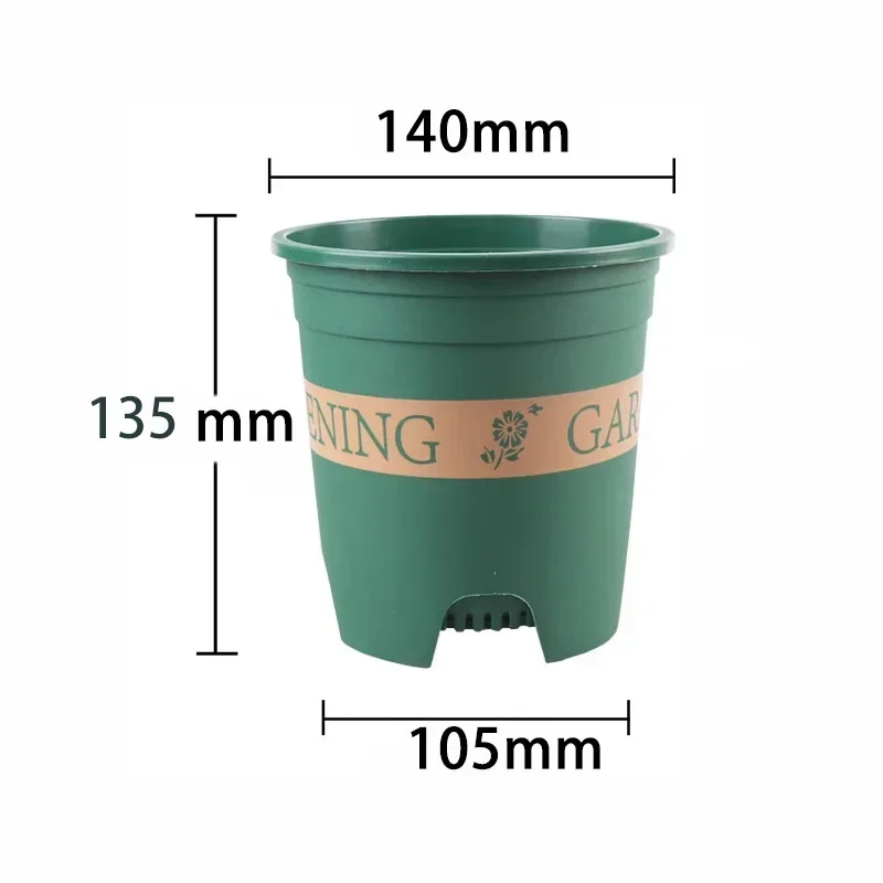 

Очень большой утолщенный полимерный пластиковый горшок на галлон с круглым горшком для роз, горшечных растений, контроль корня, высокий садовый горшок